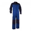 cannes two tone overall with knee pockets royal blue navy front