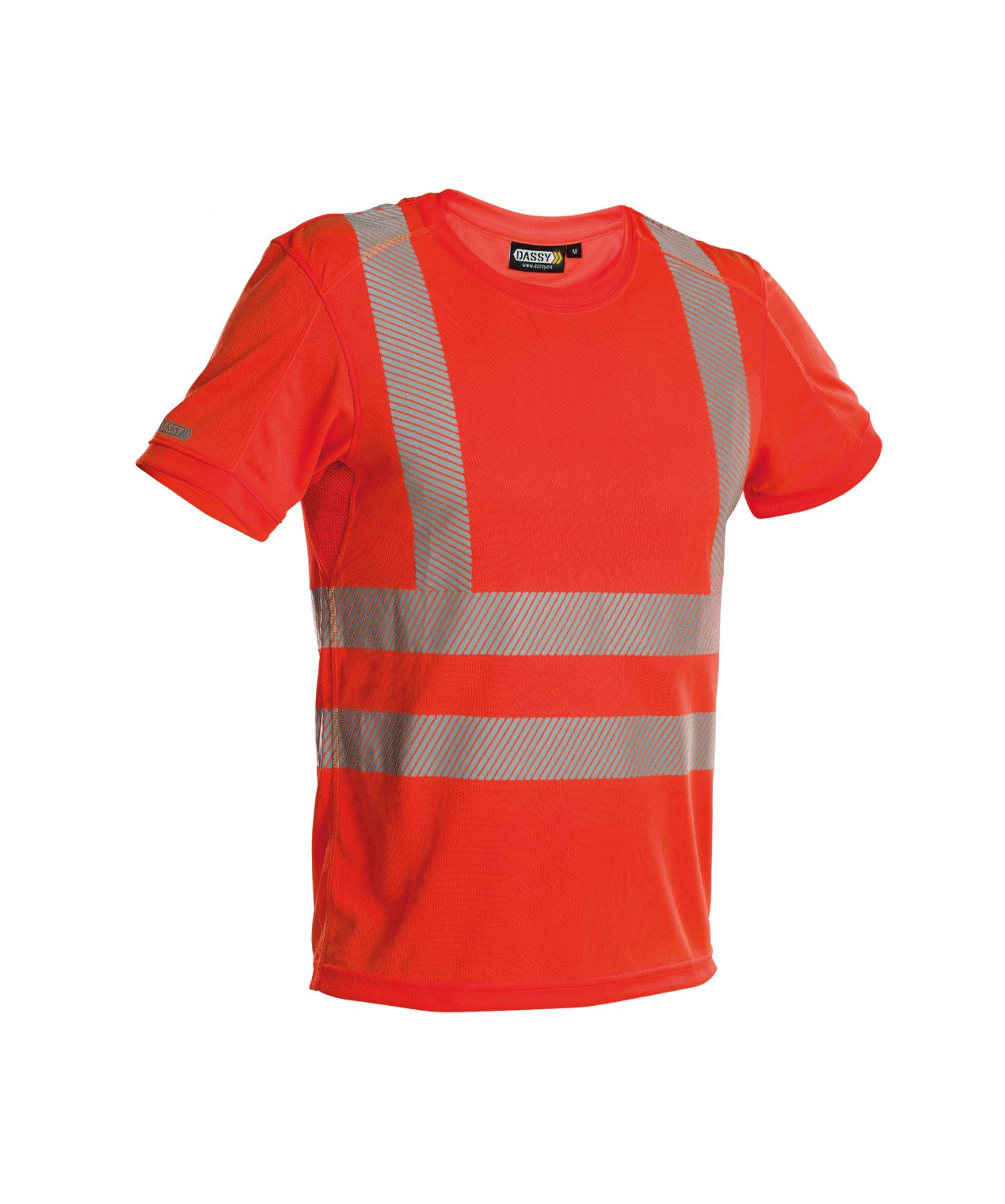 carter high visibility uv t shirt fluo red front