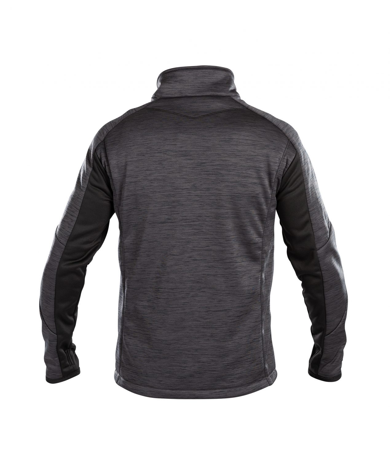 convex midlayer jacket anthracite grey black back