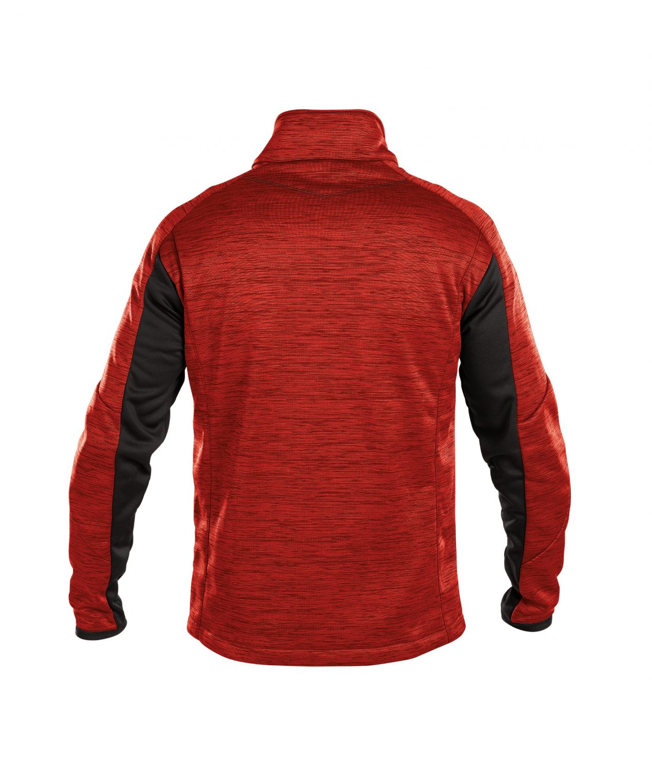 convex midlayer jacket red black back