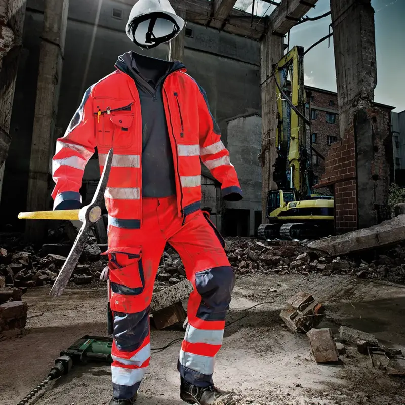 Dassy Chicago Bundhose Warnschutzhose Kniepolstertaschen Schutzklasse 2 HIVIS Cordura Verstärkung