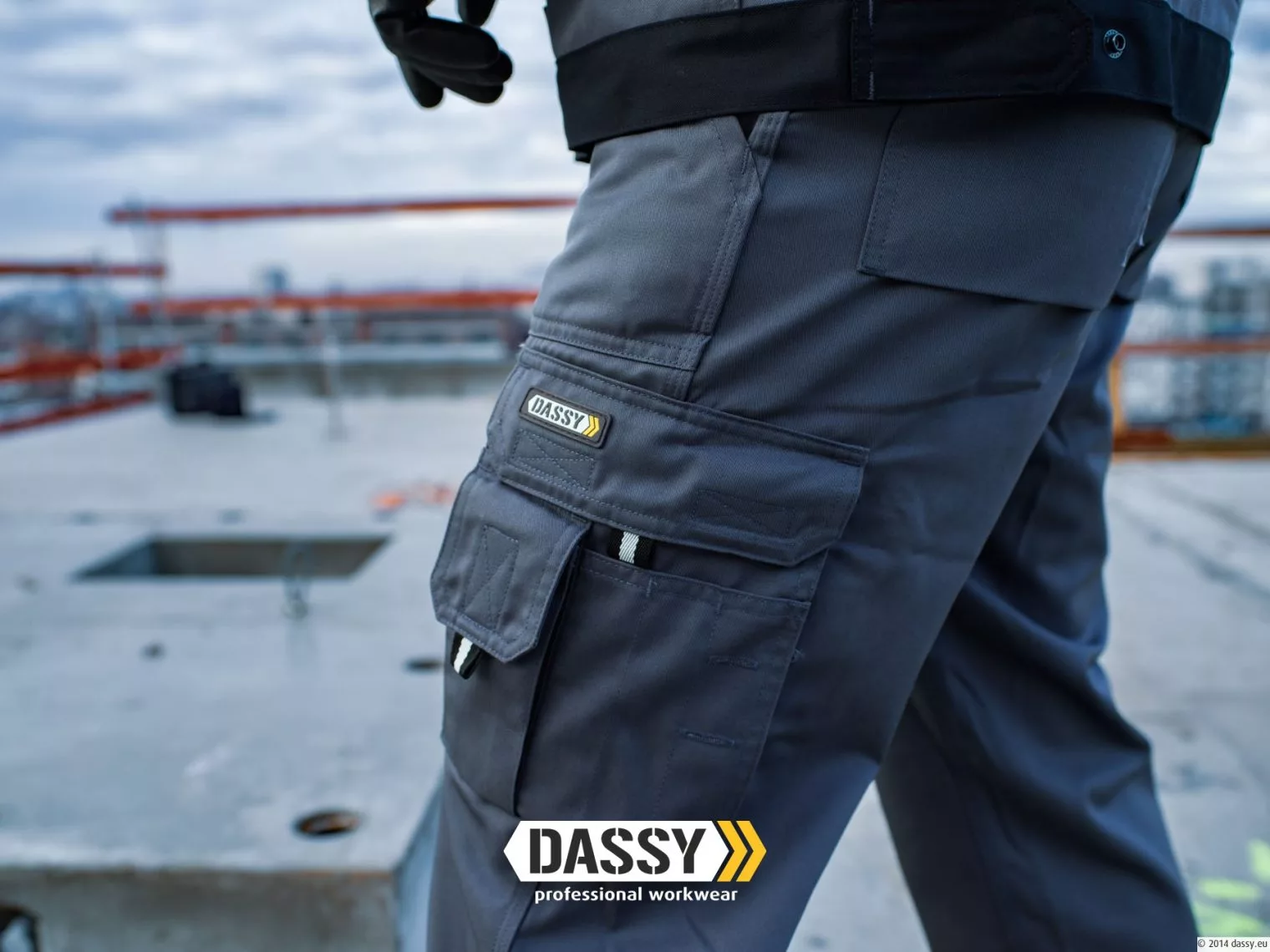 Dassy® Oxford (200444) Arbeitshose Mit Holstertaschen Und Kniepolstertaschen