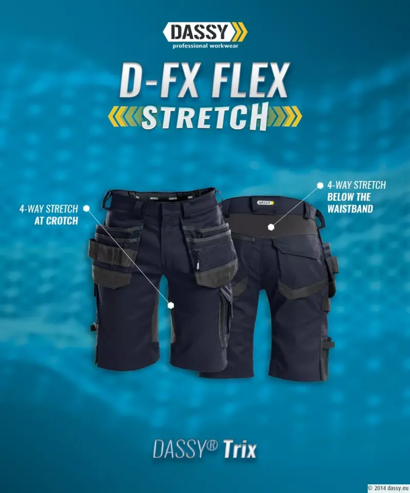 DASSY® AXIS NEXT Stretch-Arbeitsshorts | A+S DASSY® AXIS NEXT Stretch-Arbeitsshorts | A+S