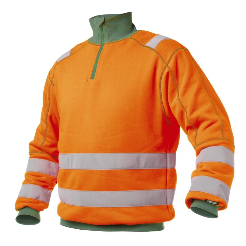 dassy denver sweatshirt neonorang grün
