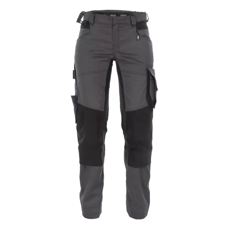 Dassy Dynax Damen Arbeitshose mit Stretch und Kniepolstertaschen grau