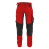 Dassy Dynax Damen Arbeitshose mit Stretch und Kniepolstertaschen rot