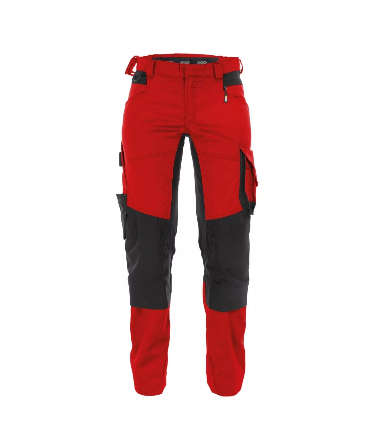 Dassy Dynax Damen Arbeitshose Mit Stretch Und Kniepolstertaschen Rot