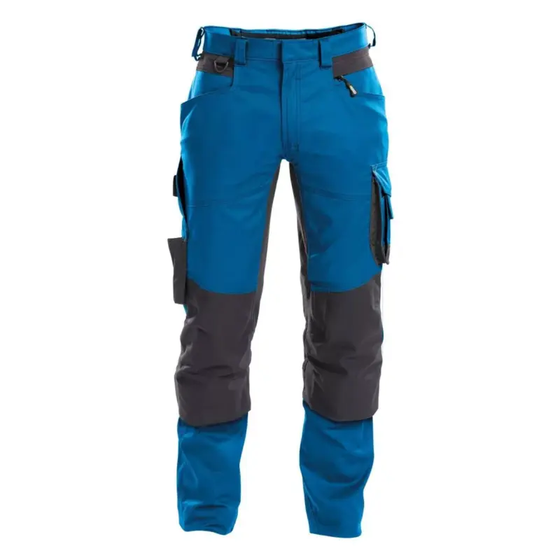 DASSY® Dynax Arbeitshose mit Stretch und Kniepolstertaschen azurblau