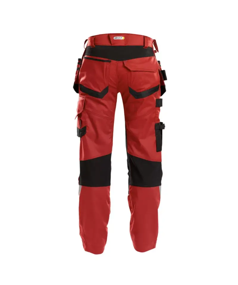 DASSY® Flux Painters Stretch-Malerhose mit Holstertaschen und Kniepolstertaschen - Größe 52 - WEIß/ANTHRAZITGRAU DASSY® Flux Painters Stretch-Malerhose mit Holstertaschen und Kniepolstertaschen - Größe 52 - WEIß/ANTHRAZITGRAU