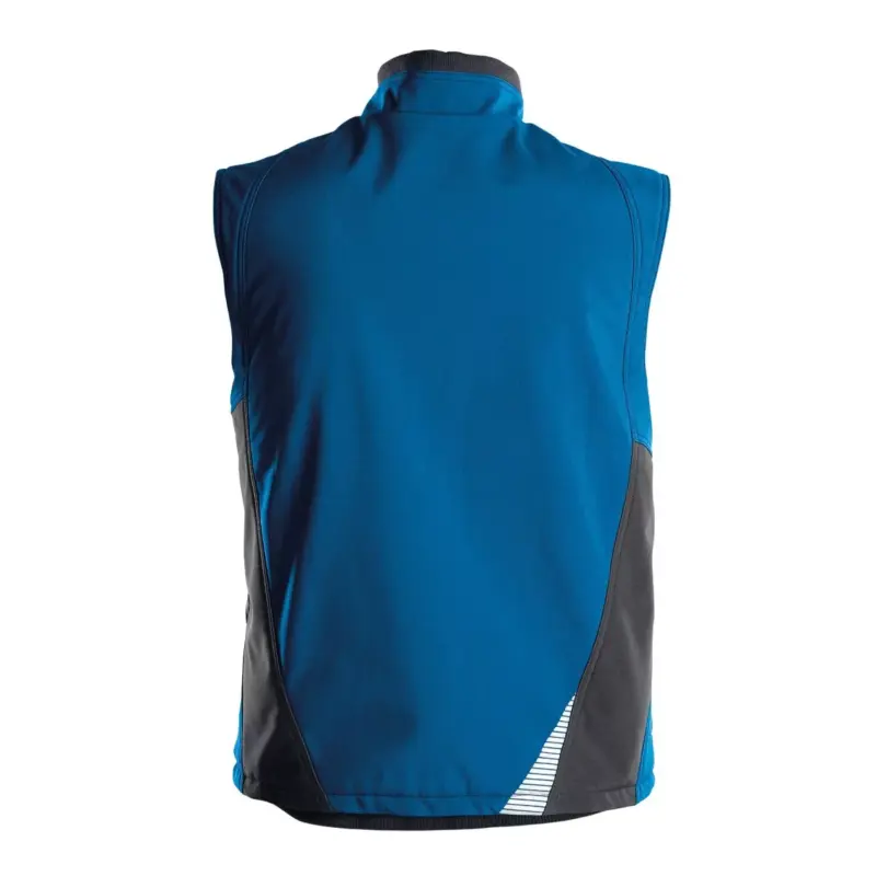 Dassy Fusion Herren Softshell-Weste azurblau back