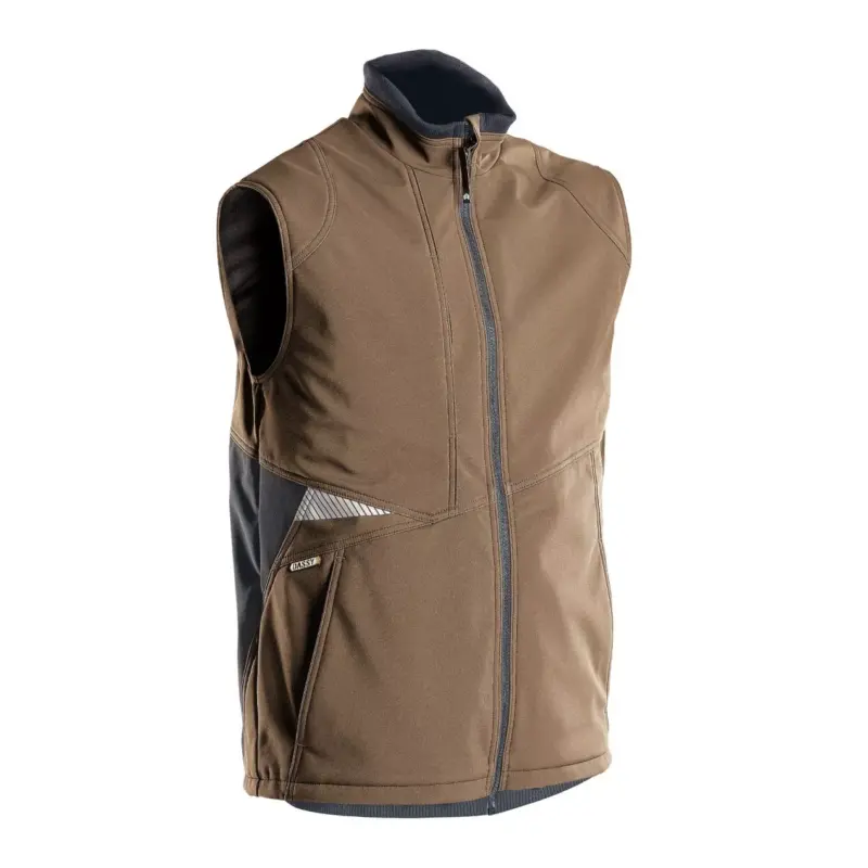 Dassy Fusion Herren Softshell-Weste lehmbraun