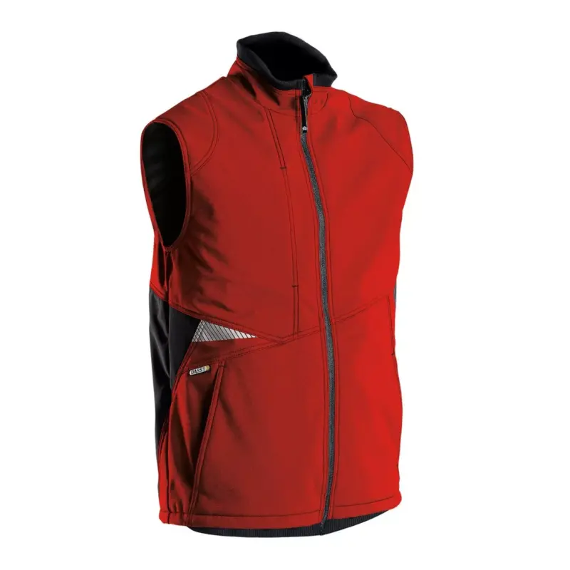 Dassy Fusion Herren Softshell-Weste rot