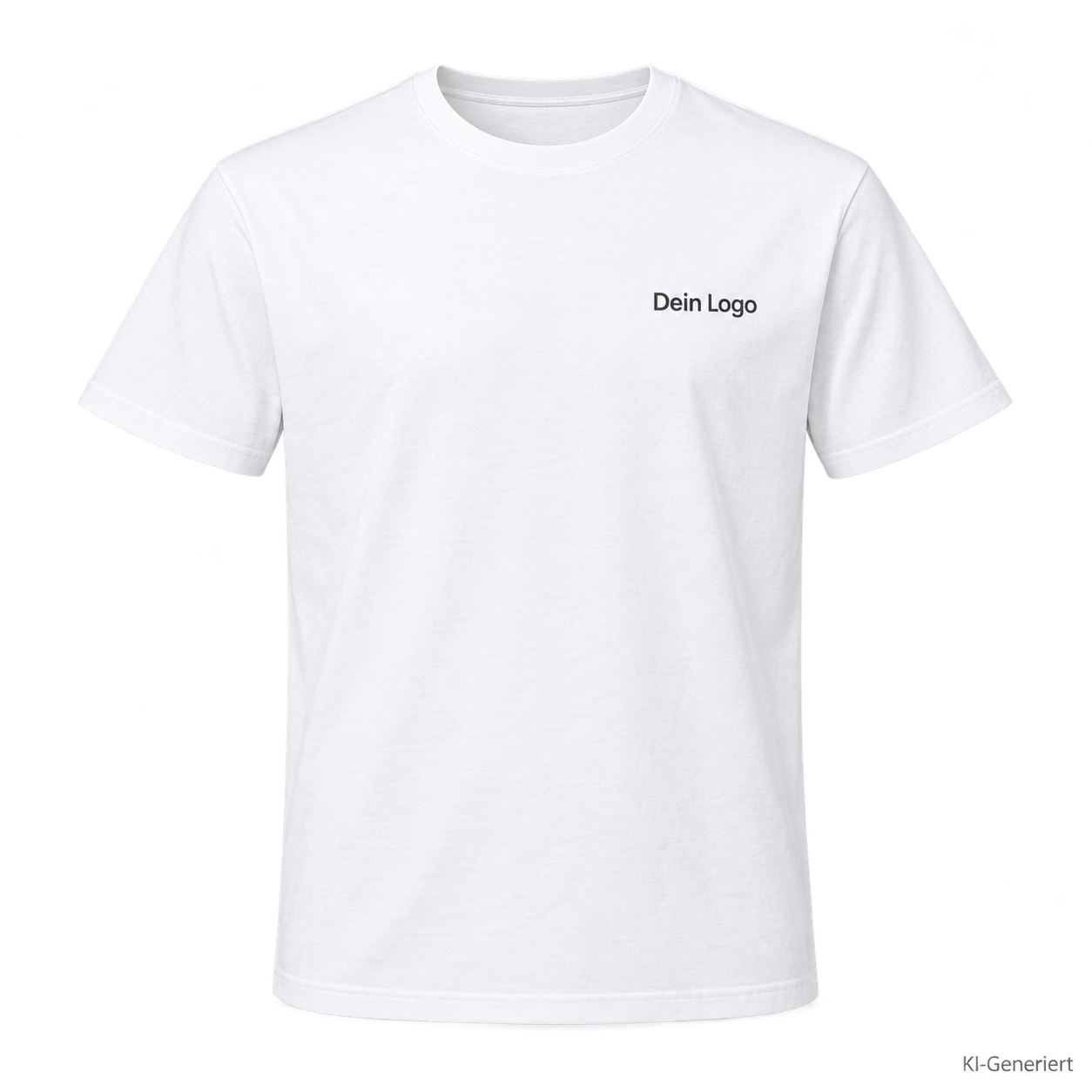 B&C #E190 – TU03T – Farbe 001 - white – KI-generiertes Produktbild mit „Dein Logo“