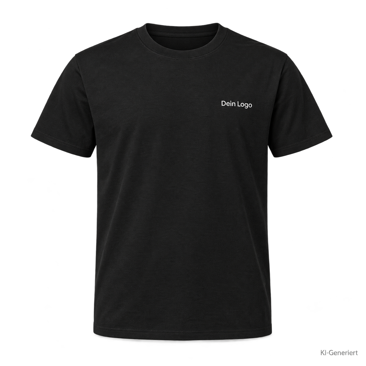 B&C #E190 – TU03T – Farbe 002 - black – KI-generiertes Produktbild mit „Dein Logo“