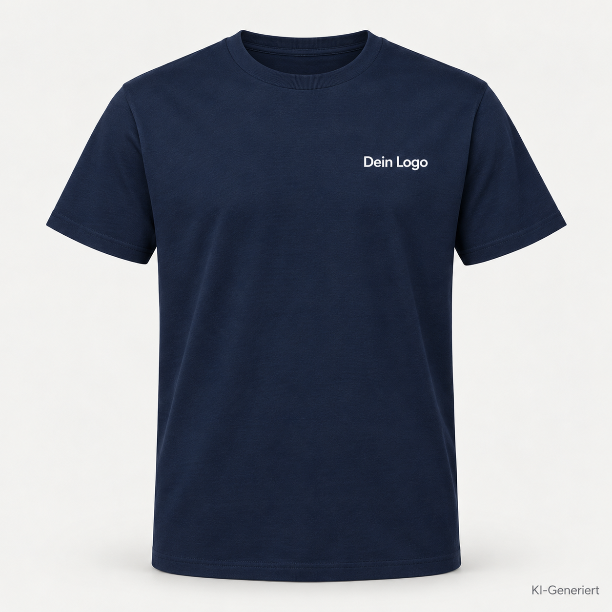 B&C #E190 – TU03T – Farbe 003 - navy – KI-generiertes Produktbild mit „Dein Logo“
