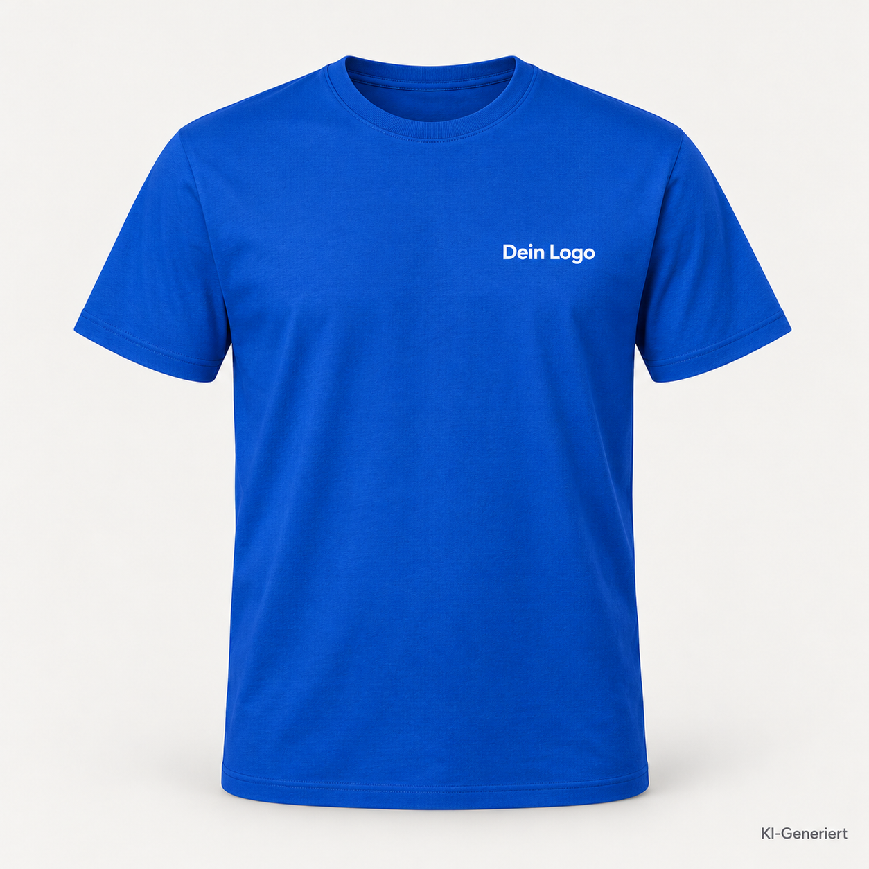 B&C #E190 – TU03T – Farbe 008 - cobalt blue – KI-generiertes Produktbild mit „Dein Logo“