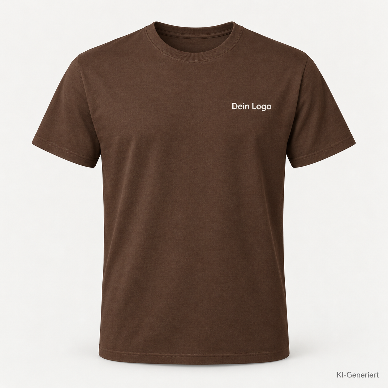 B&C #E190 – TU03T – Farbe 140 - chocolate – KI-generiertes Produktbild mit „Dein Logo“