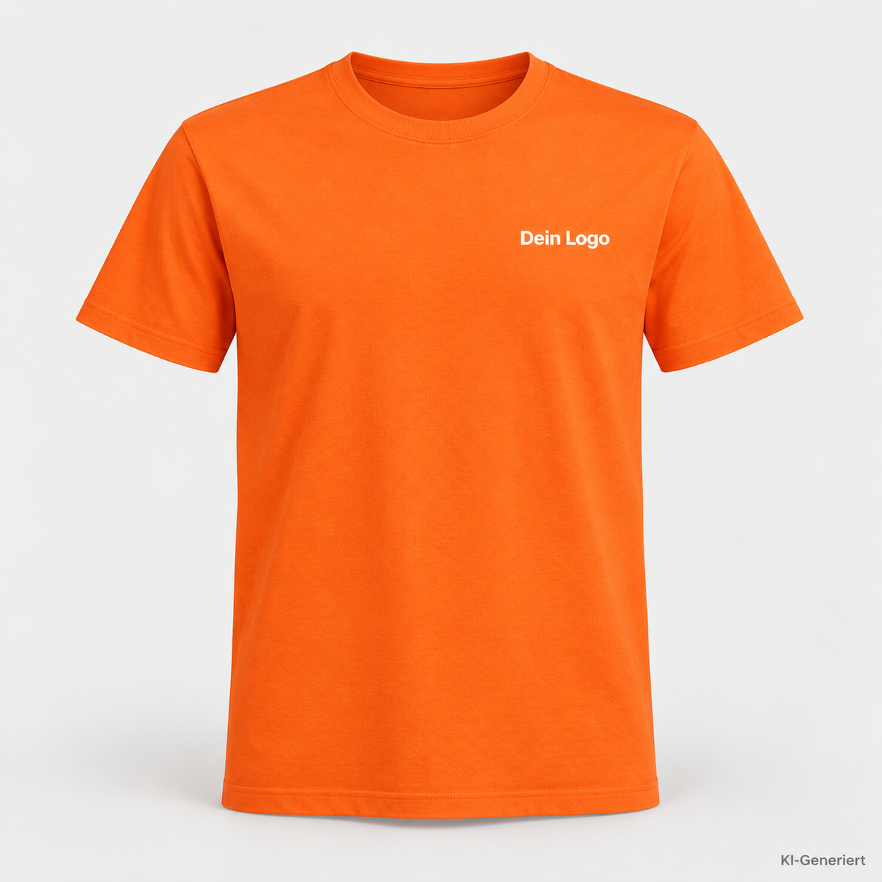 B&C #E190 – TU03T – Farbe 236 - sunset orange – KI-generiertes Produktbild mit „Dein Logo“