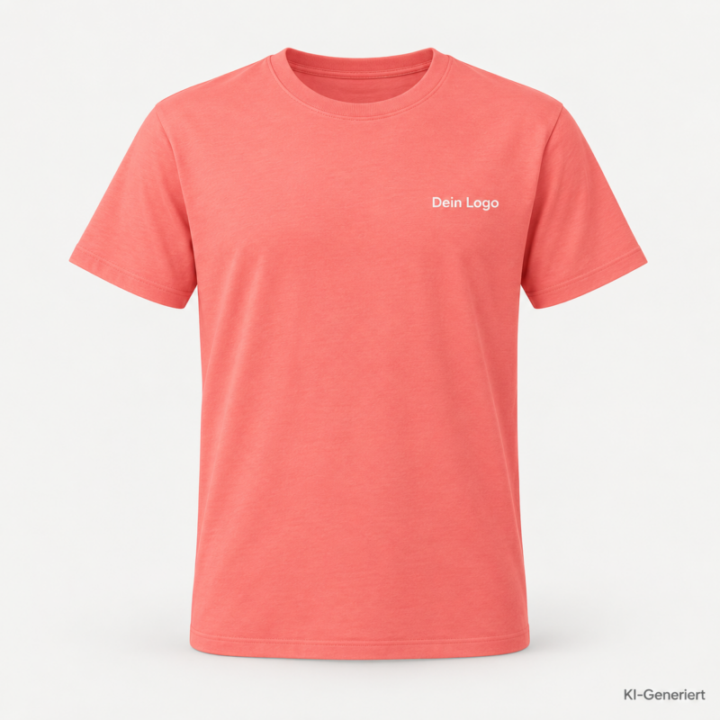 B&C #E190 – TU03T – Farbe 311 - sorbet – KI-generiertes Produktbild mit „Dein Logo“