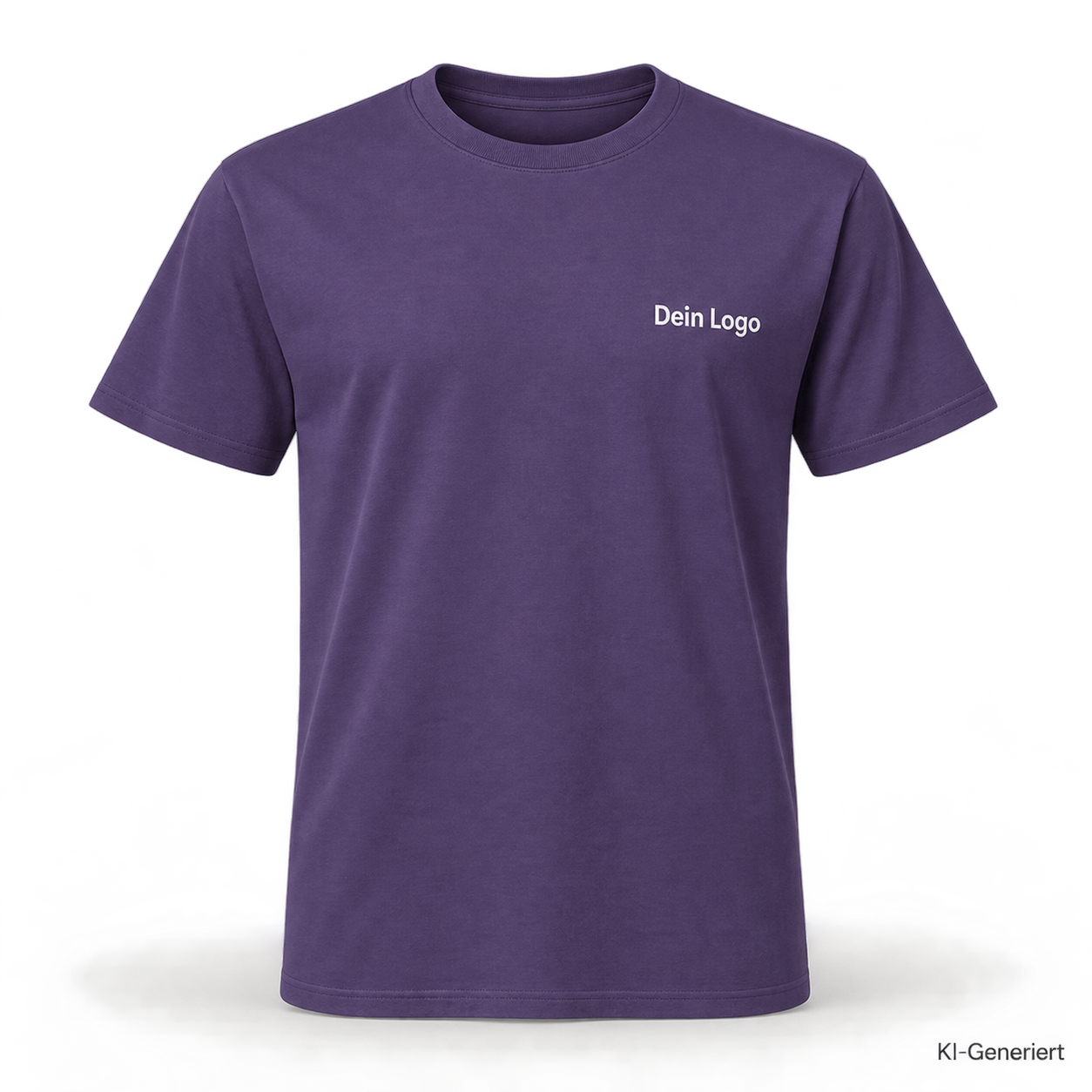 B&C #E190 – TU03T – Farbe 352 - urban purple – KI-generiertes Produktbild mit „Dein Logo“
