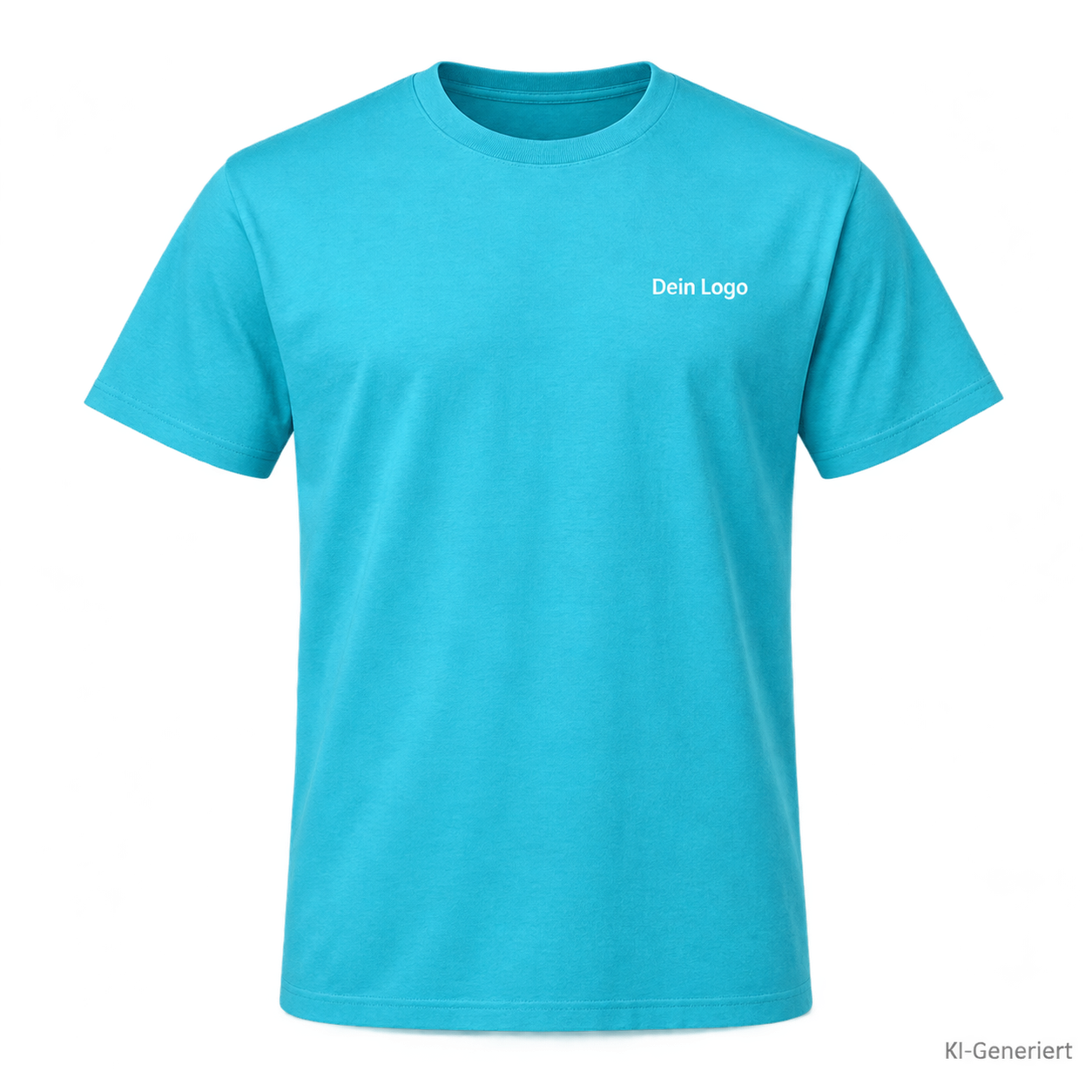 B&C #E190 – TU03T – Farbe 442 - swimming pool – KI-generiertes Produktbild mit „Dein Logo“