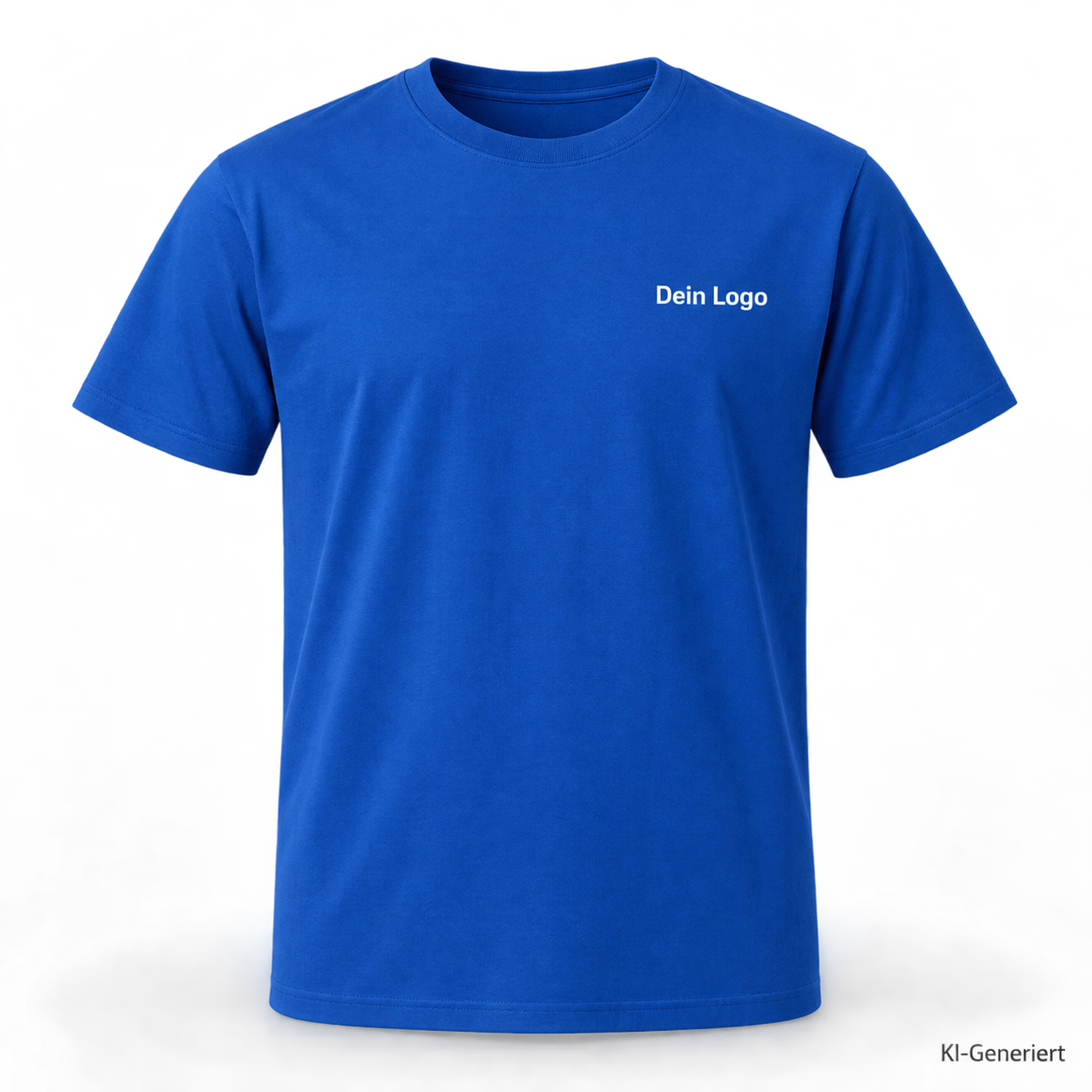 B&C #E190 – TU03T – Farbe 450 - royal blue – KI-generiertes Produktbild mit „Dein Logo“
