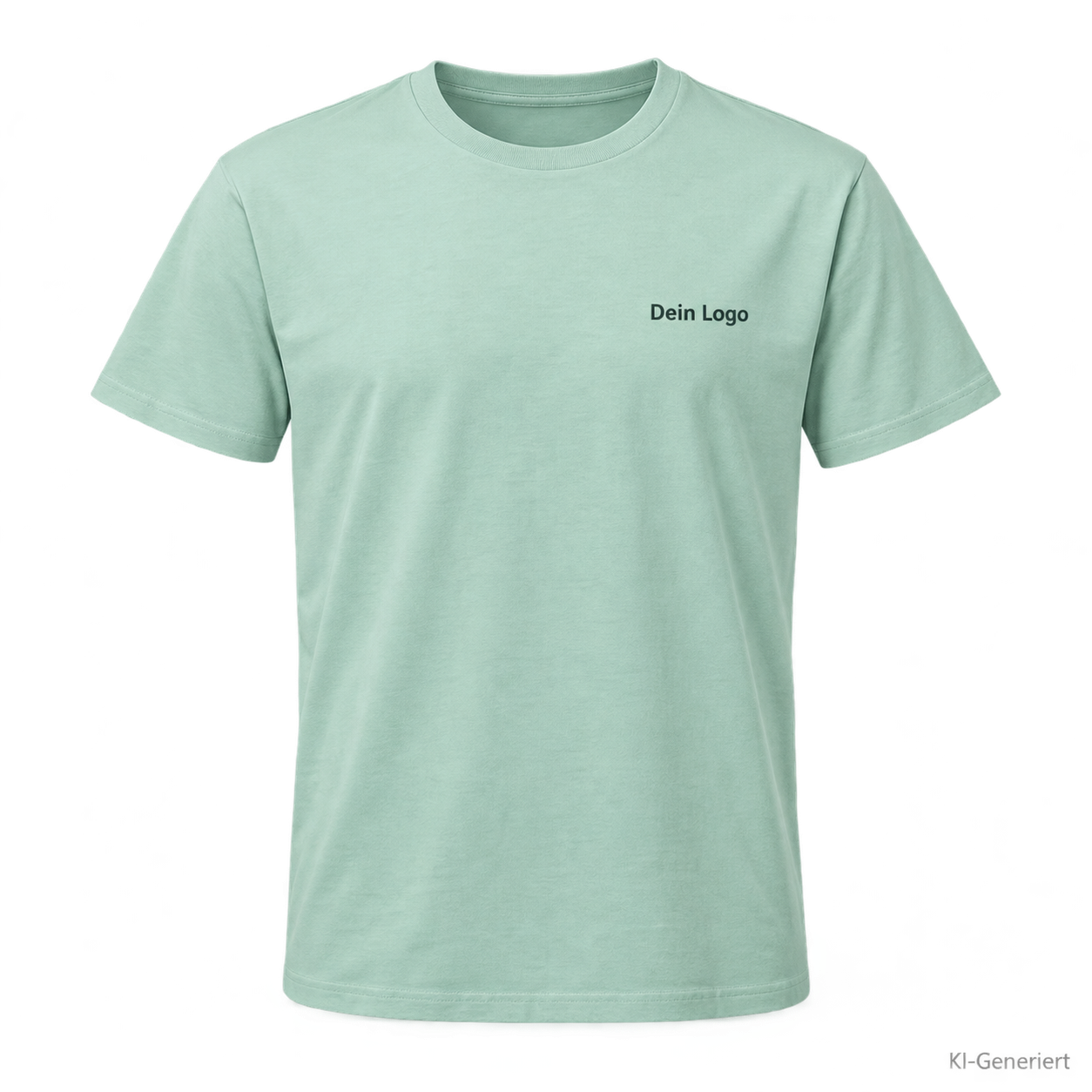 B&C #E190 – TU03T – Farbe 509 - millennial mint – KI-generiertes Produktbild mit „Dein Logo“