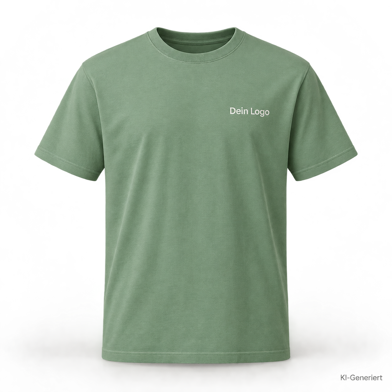 B&C #E190 – TU03T – Farbe 511 - orchid green – KI-generiertes Produktbild mit „Dein Logo“
