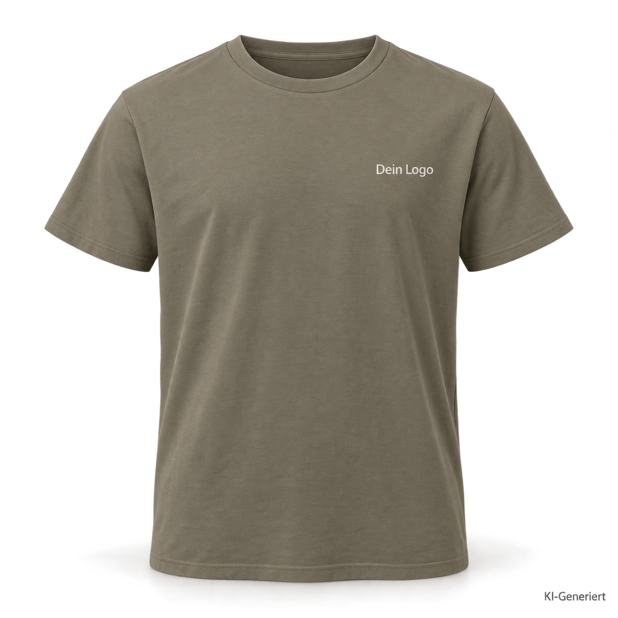 B&C #E190 – TU03T – Farbe 552 - urban khaki – KI-generiertes Produktbild mit „Dein Logo“