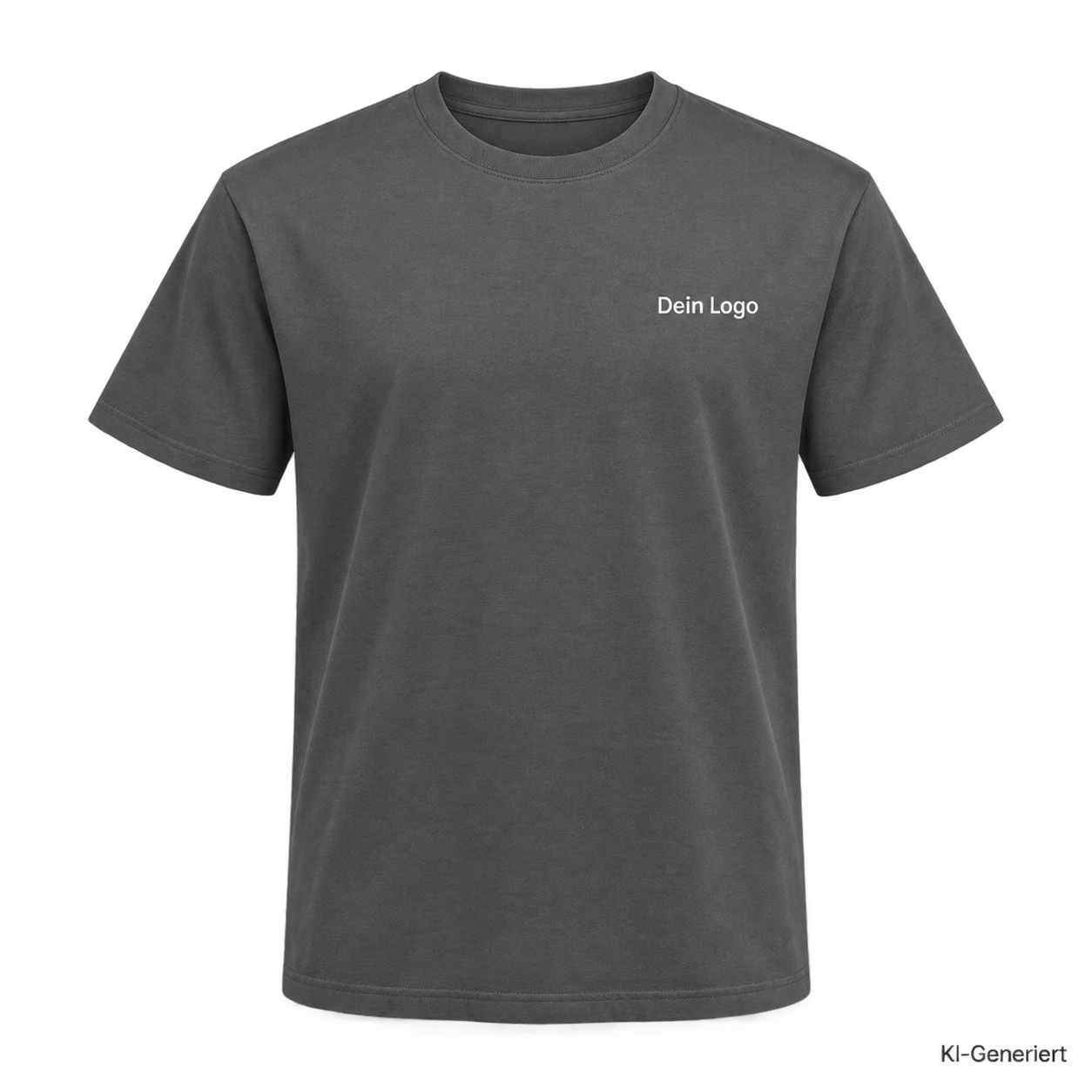 B&C #E190 – TU03T – Farbe 670 - dark grey – KI-generiertes Produktbild mit „Dein Logo“