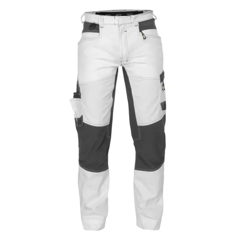 DASSY® HELIX Herren moderne Arbeitshose mit Stretch weiß malerhose