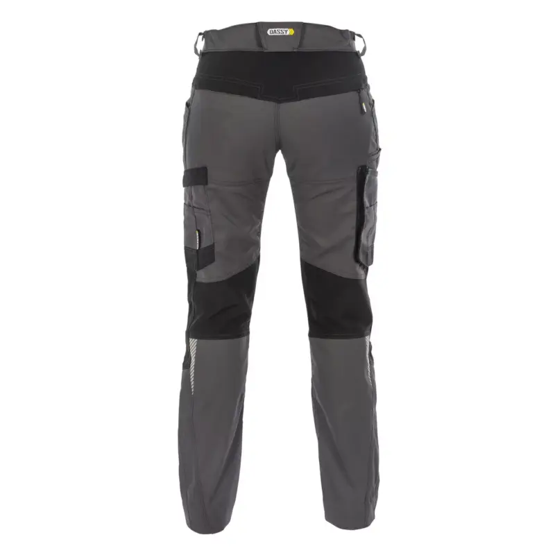 DASSY® HELIX Women Arbeitshose mit Stretch grau back