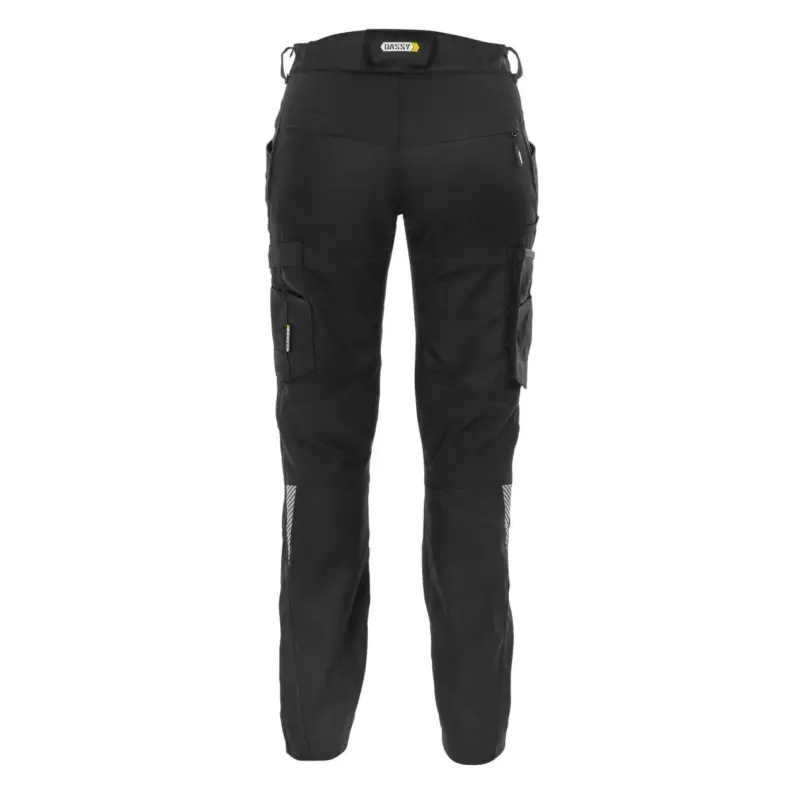 DASSY® HELIX Women Arbeitshose mit Stretch schwarz back