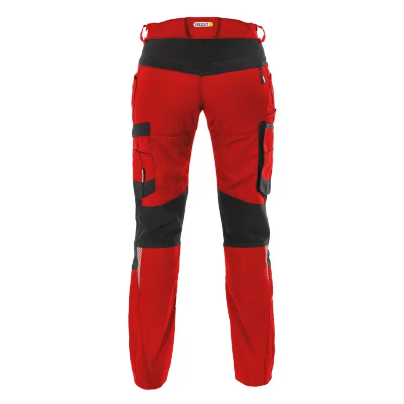 DASSY® HELIX Women Arbeitshose mit Stretch rot back
