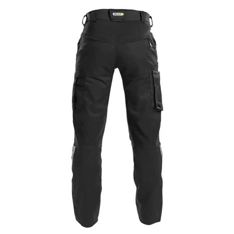 DASSY® HELIX Herren moderne Arbeitshose mit Stretch schwarz bck