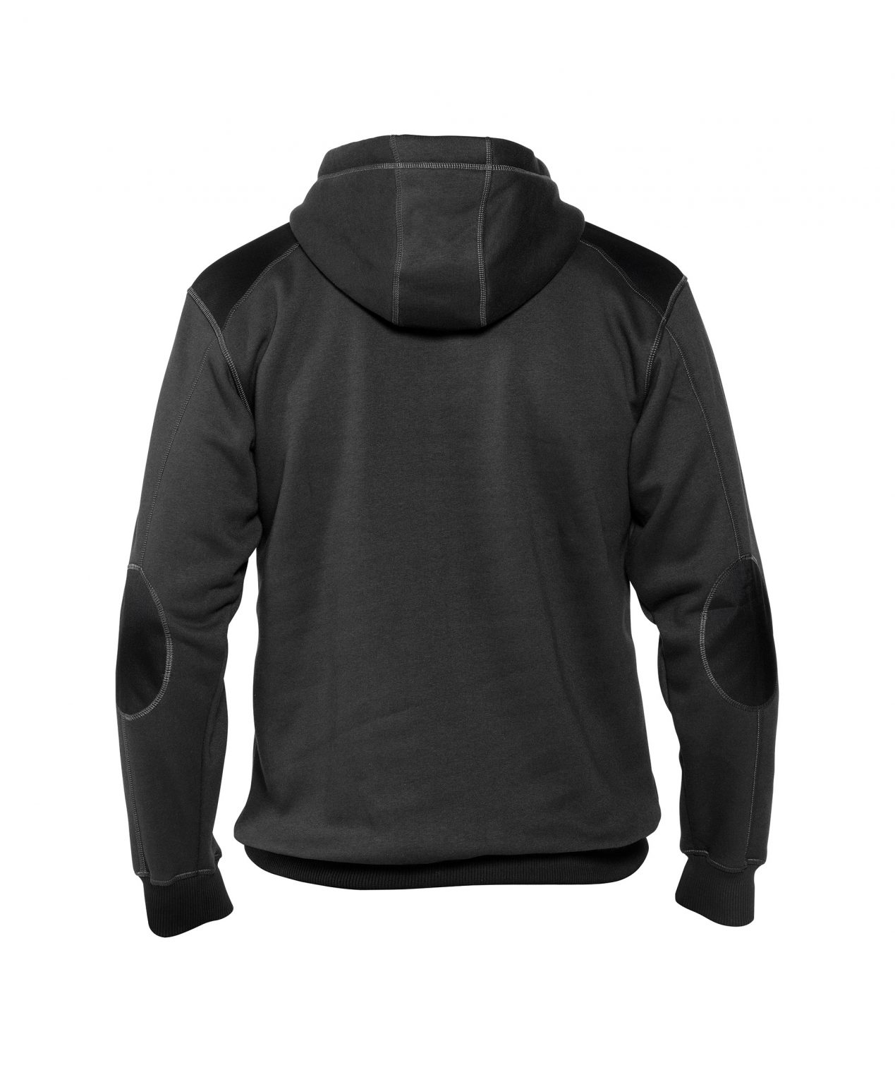 indy hooded sweatshirt anthracite grey black back