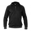 indy hooded sweatshirt black anthracite grey front