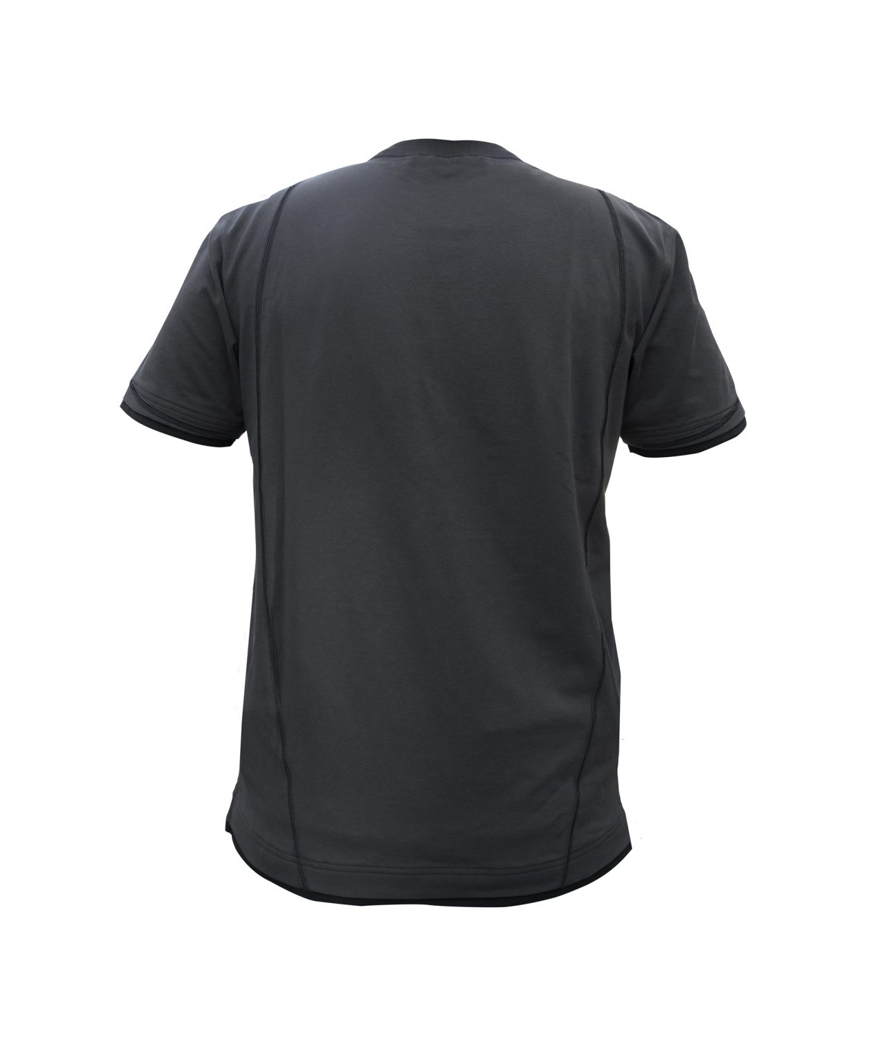 kinetic t shirt anthracite grey black back