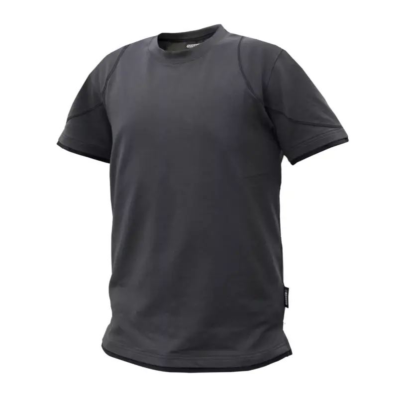 dassy kinetic t-shirt Rundhalsausschnitt mit Nackenband von Schulter zu Schulter verstärkt Seitenschlitze Doppelte Kappnaht an Kragen, Ärmel und Bund Stickerei in Kontrastfarbe ideal zur Veredelung