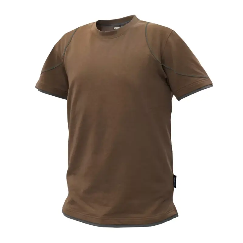 dassy kinetic t-shirt Rundhalsausschnitt mit Nackenband von Schulter zu Schulter verstärkt Seitenschlitze Doppelte Kappnaht an Kragen, Ärmel und Bund Stickerei in Kontrastfarbe ideal zur Veredelung