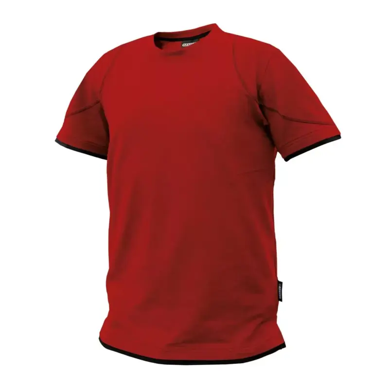 dassy kinetic t-shirt Rundhalsausschnitt mit Nackenband von Schulter zu Schulter verstärkt Seitenschlitze Doppelte Kappnaht an Kragen, Ärmel und Bund Stickerei in Kontrastfarbe ideal zur Veredelung