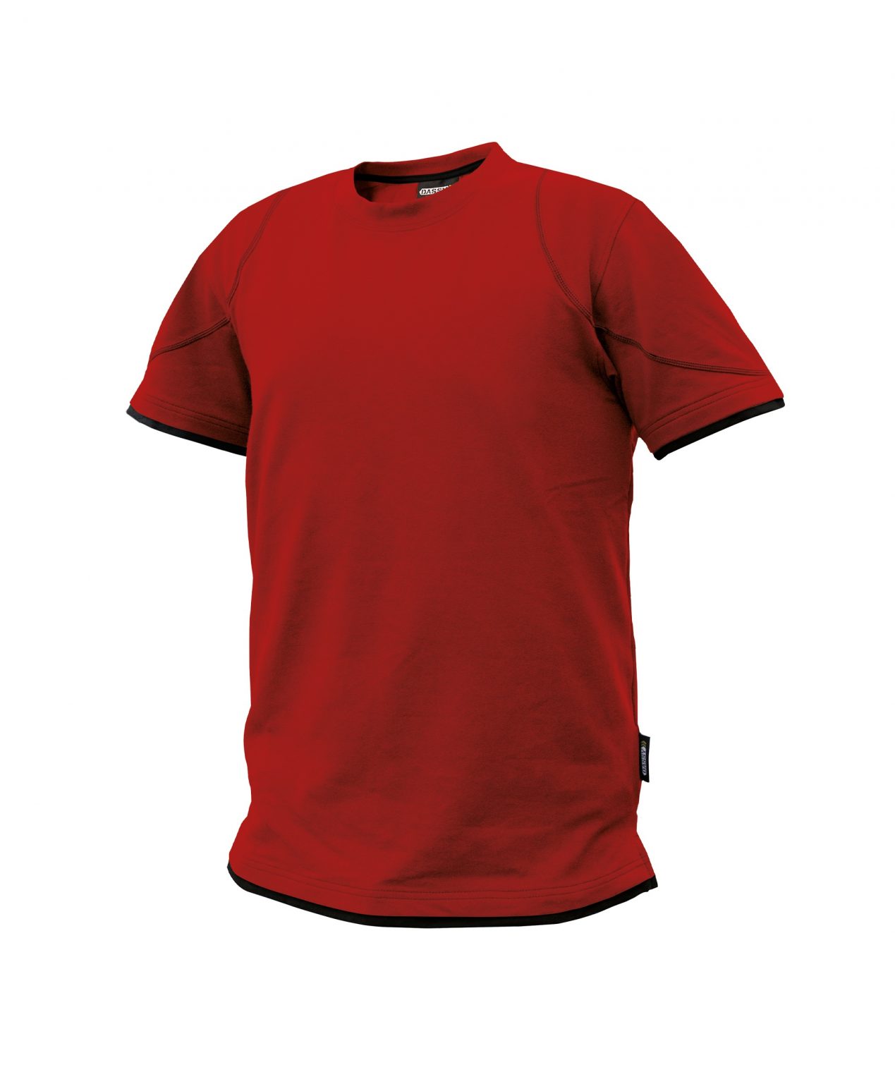 kinetic t shirt red black front