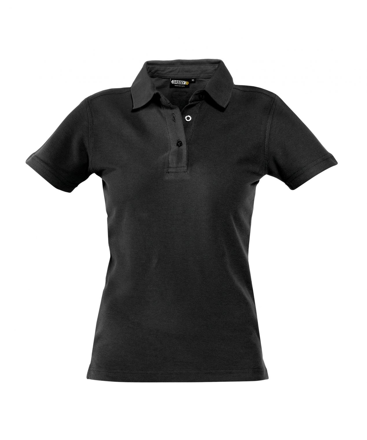 leon women polo shirt black front