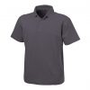 leon polo shirt cement grey front