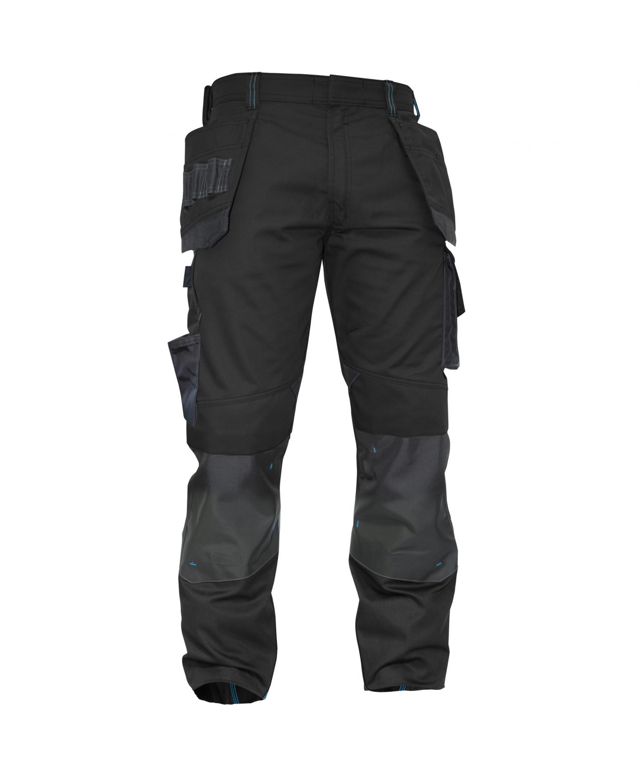 magnetic trousers with holster pockets and knee pockets black anthracite grey front