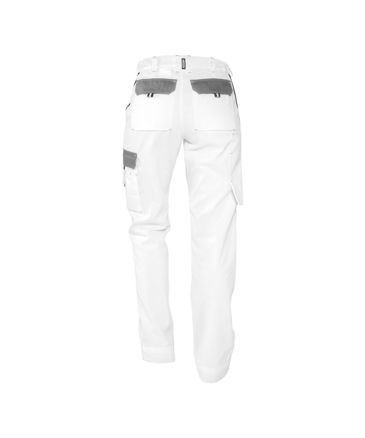 nashville women two tone work trousers white cement grey back