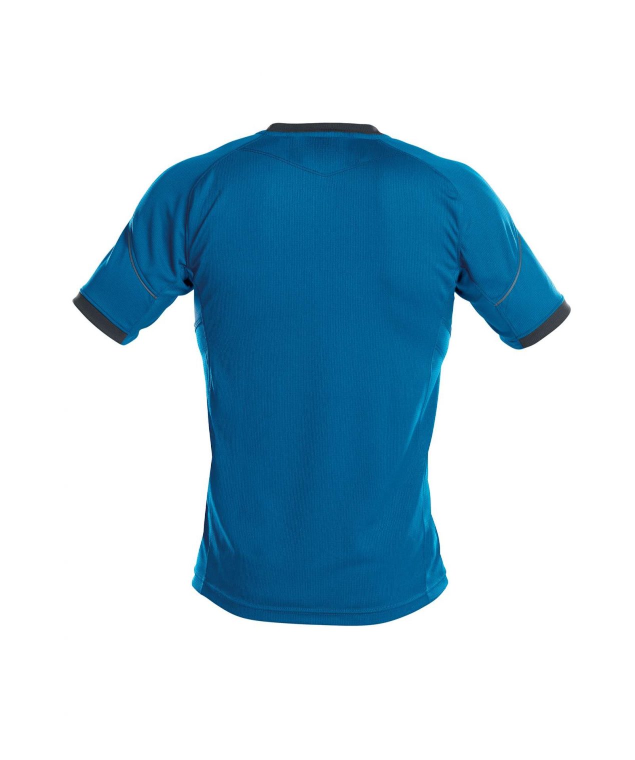nexus t shirt azure blue anthracite grey back