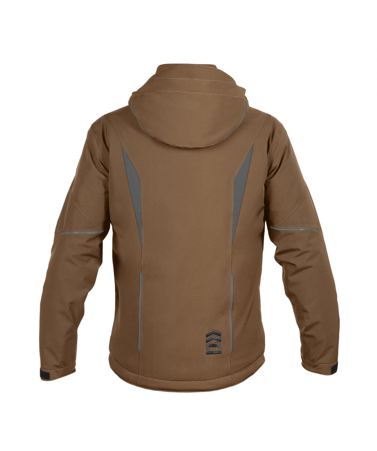nordix stretch winter jacket clay brown back