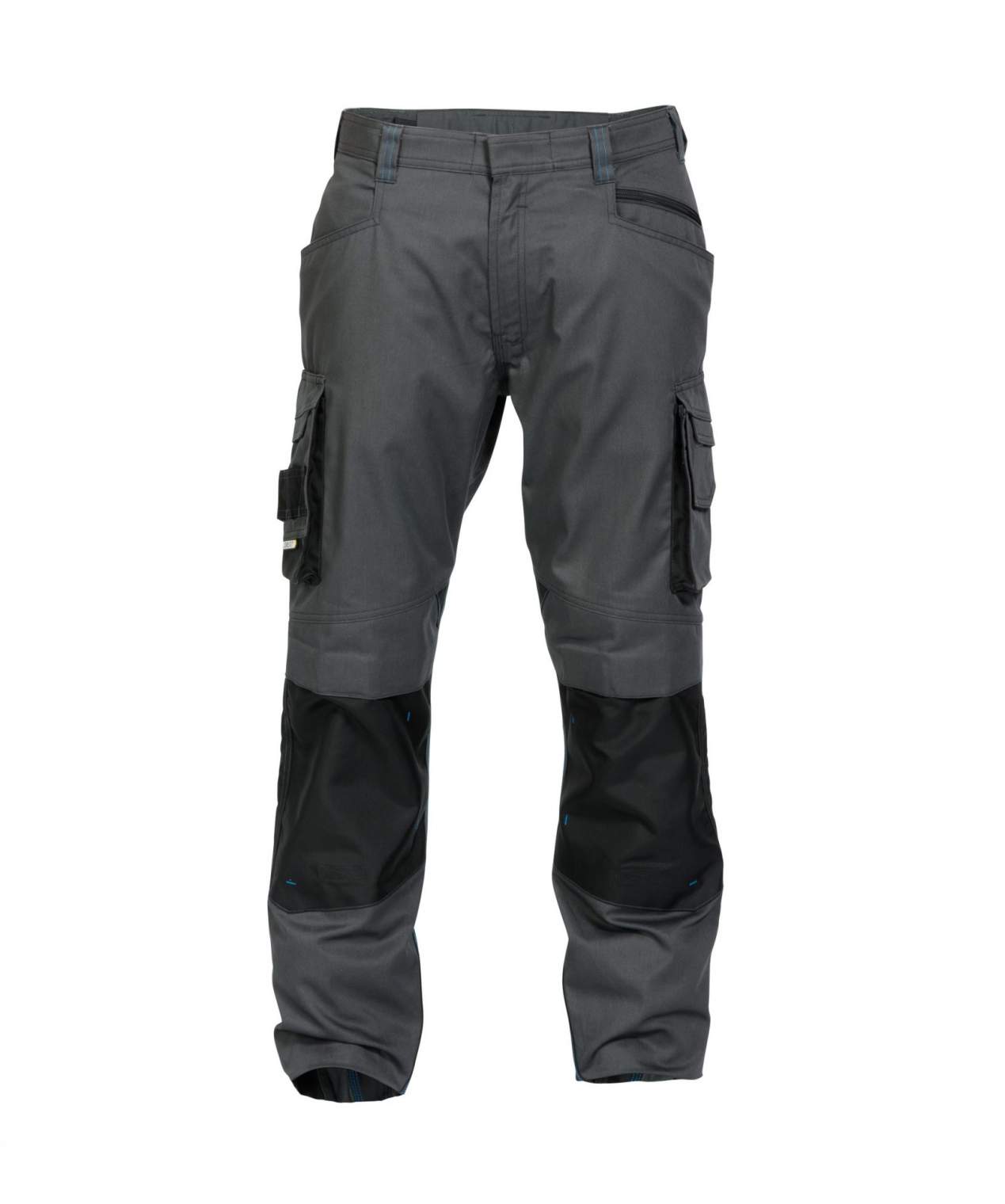 nova work trousers with knee pockets anthracite grey black front