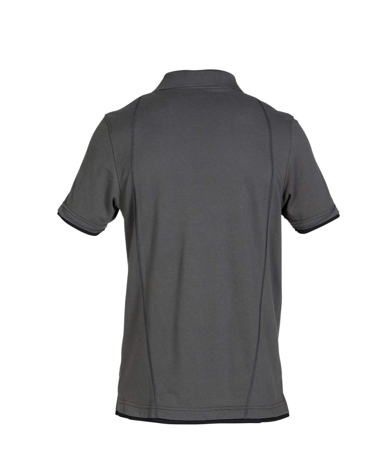 orbital polo shirt anthracite grey black back